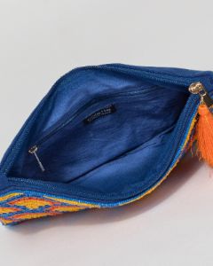 Multi Colour Sarah Beaded Clutch Bag sold by Collete Hayman