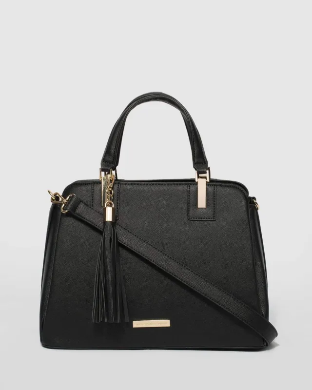 Black Toni Tassel Tote Bag sold by Collete Hayman