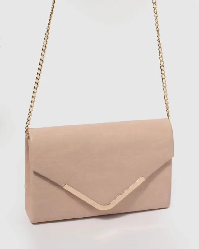 Pink Lila Envelope Clutch Bag sold by Collete Hayman