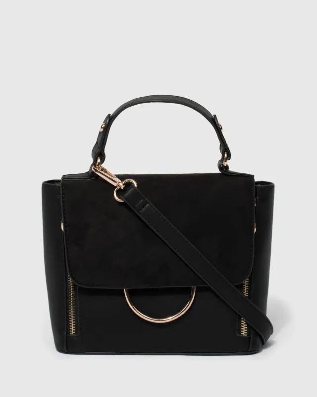 Black Ellis Ring Tote Bag sold by Collete Hayman