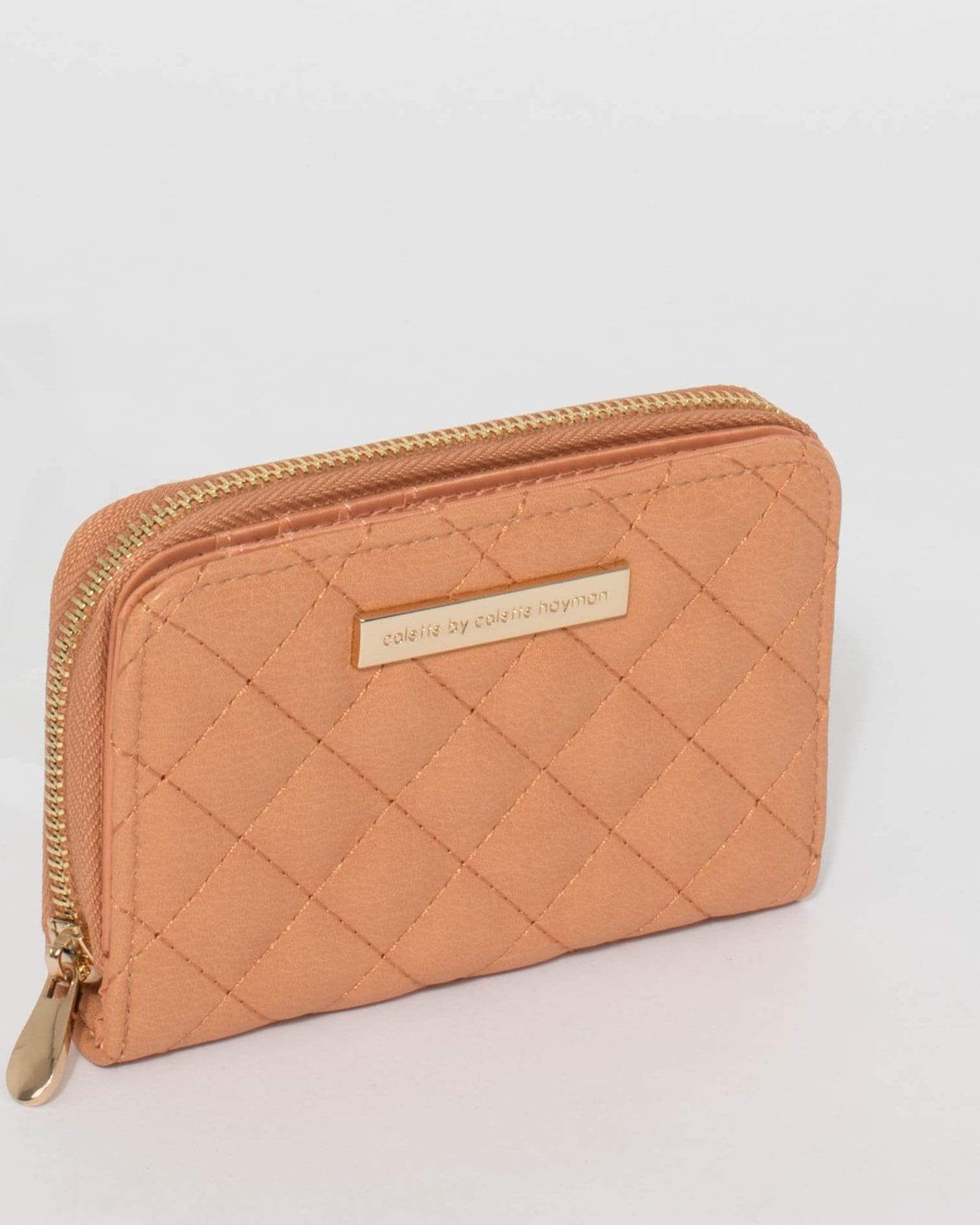 Caramel Tiana Quilt Wallet sold by Collete Hayman product image thumbnail 3