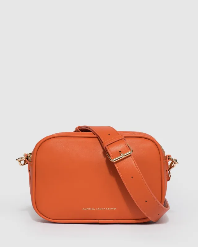 Orange Selena Crossbody Bag sold by Collete Hayman