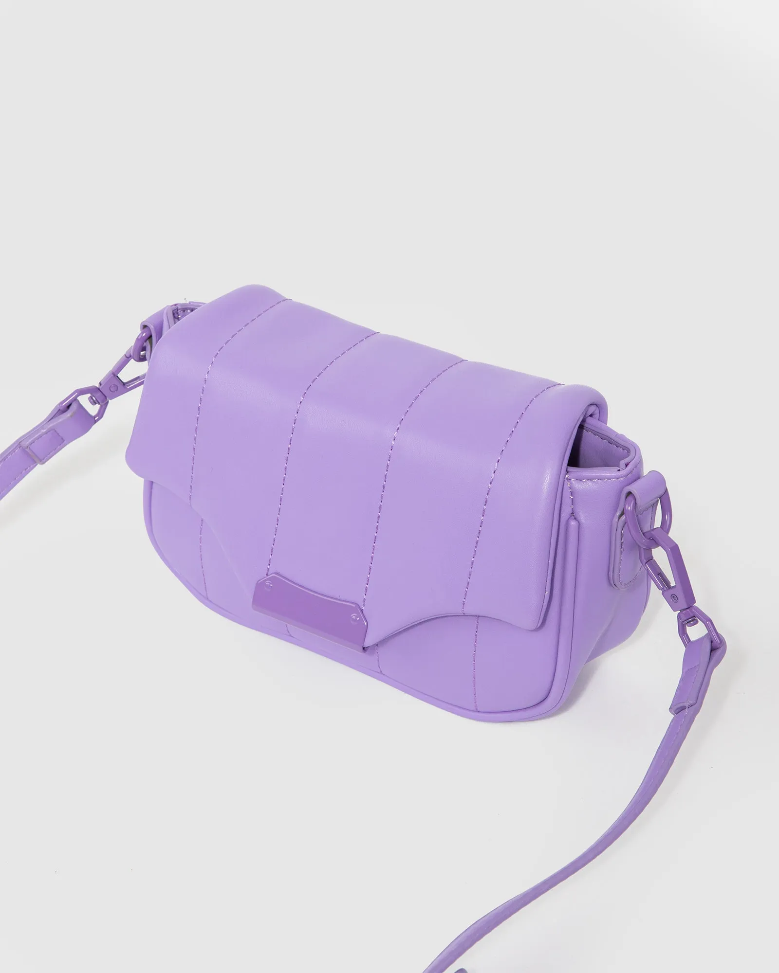 Purple Luna Quilt Crossbody Bag sold by Collete Hayman product image thumbnail 5