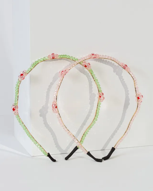 Multi Colour 2 Pack Beaded Flow Earrings Headbands sold by Collete Hayman