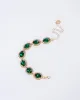 Green Framed Oval Crystal Bracelet sold by Collete Hayman