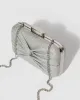 Silver Tahlia Twist Clutch Bag sold by Collete Hayman