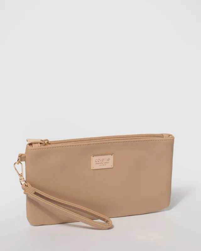 Beige Brook Wristlet Purse sold by Collete Hayman