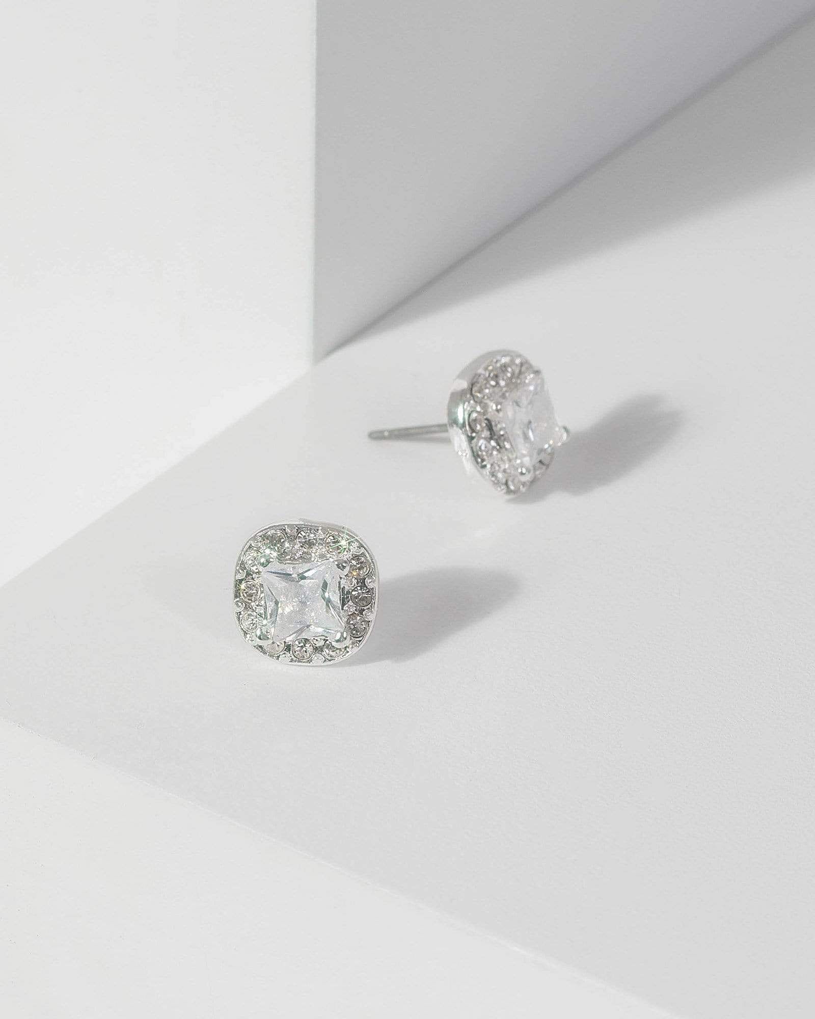 Silver Cubic Zirconia Small Stud Earrings sold by Collete Hayman