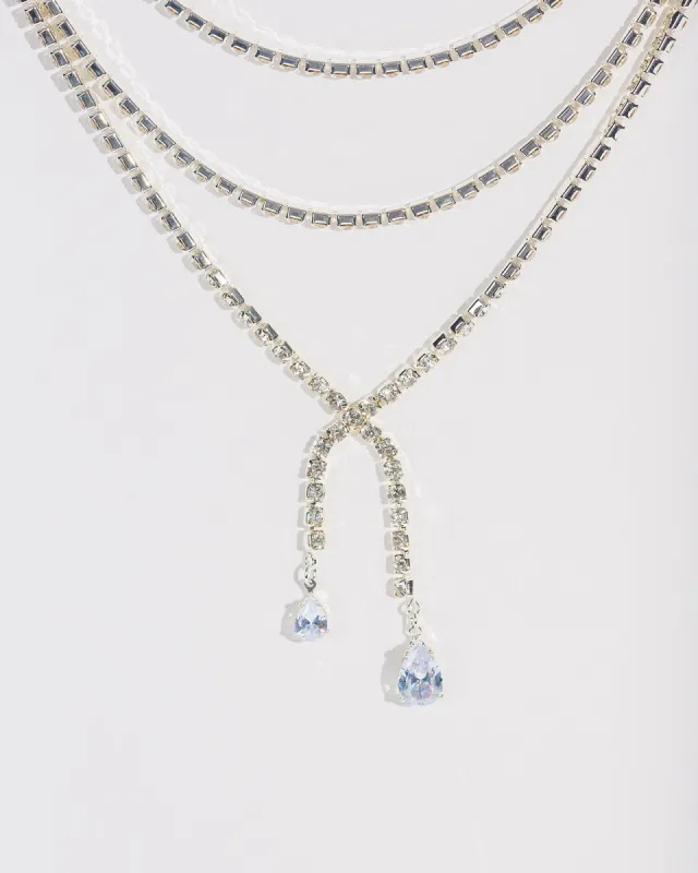 Silver Chunky Chain Looped Necklace sold by Collete Hayman