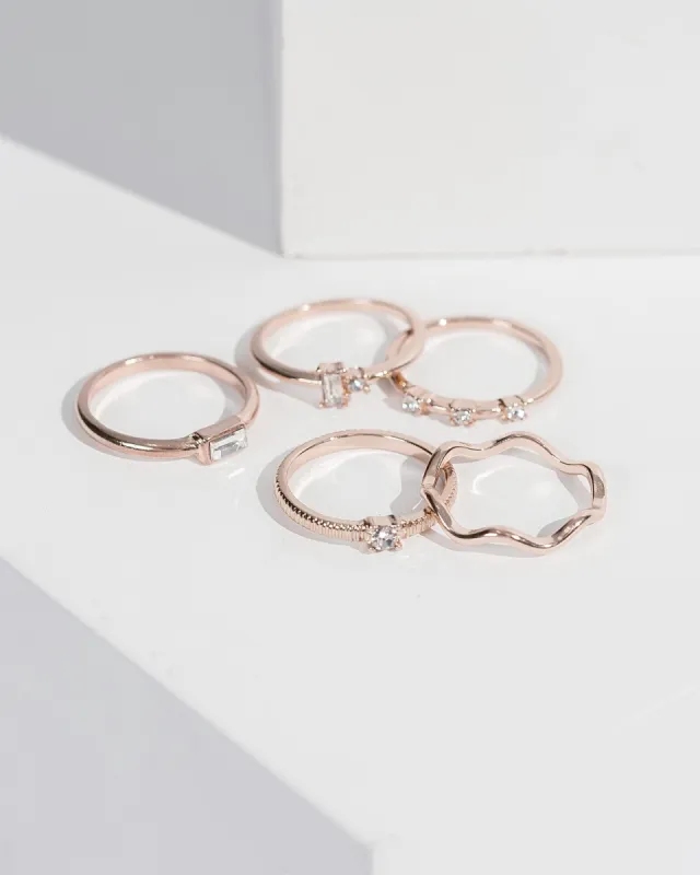 Crystal Thin Wave Ring Pack sold by Collete Hayman