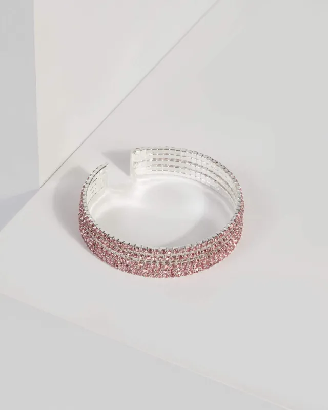 Crystal Ab Multi Row Bracelet sold by Collete Hayman