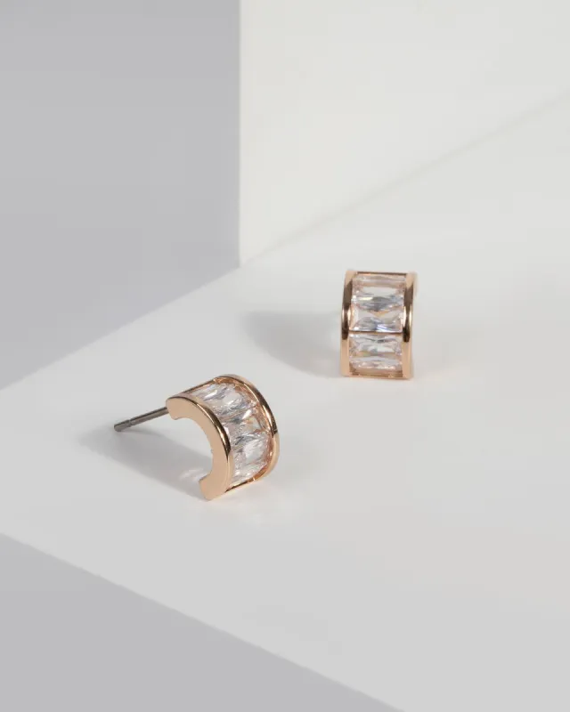 Crystal Rounded Stud Earrings sold by Collete Hayman