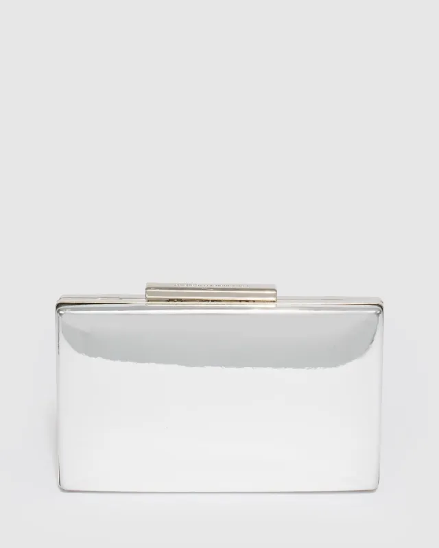 Silver Jaimi Clutch Bag sold by Collete Hayman