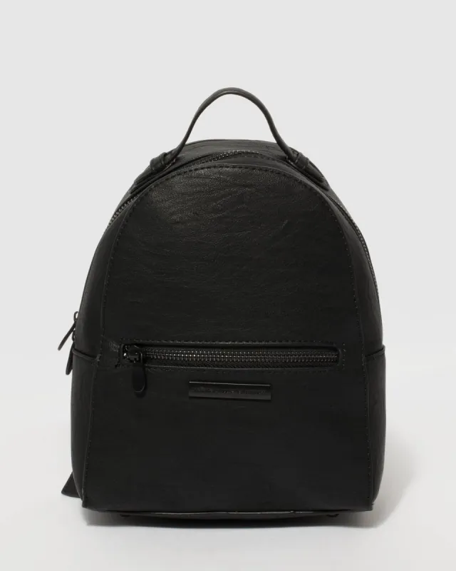 Black Bianca Mini Backpack sold by Collete Hayman