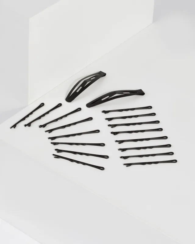 Black Multi Variety Hair Slides sold by Collete Hayman