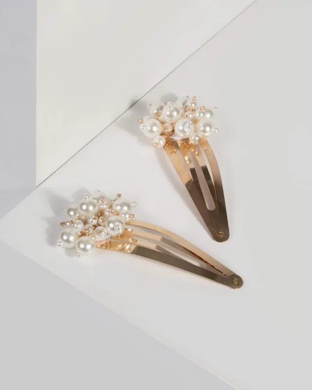 Pearl Detail Hair Clips sold by Collete Hayman