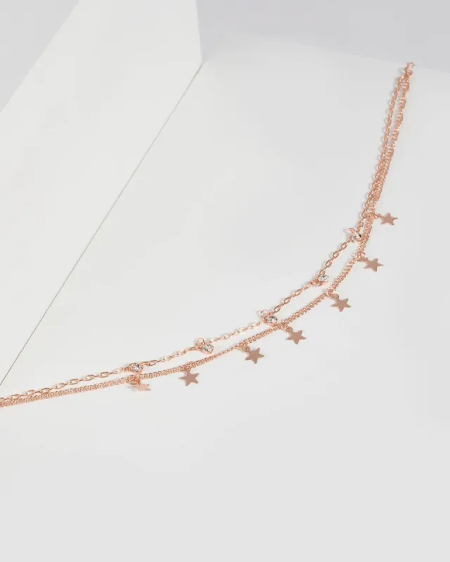 Rose Gold Star Choker sold by Collete Hayman