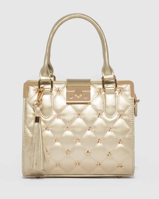 Gold Sia Tassel Star Stud Mini Tote Bag sold by Collete Hayman