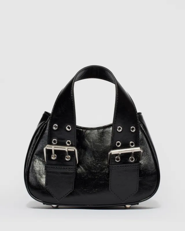 Black Maia Buckle Grab Bag sold by Collete Hayman
