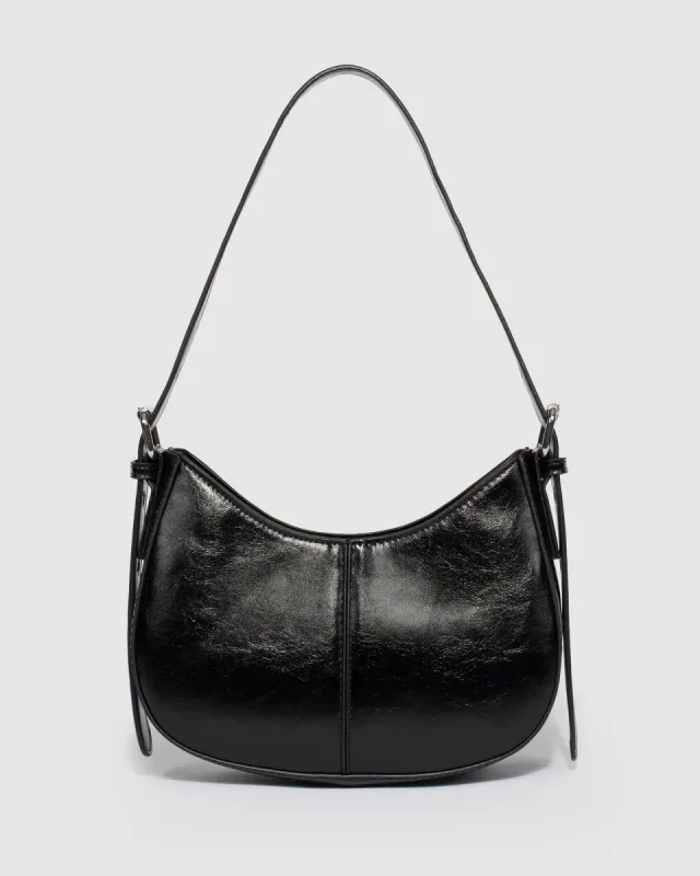 Black Dune Eyelet Shoulder Bag sold by Collete Hayman