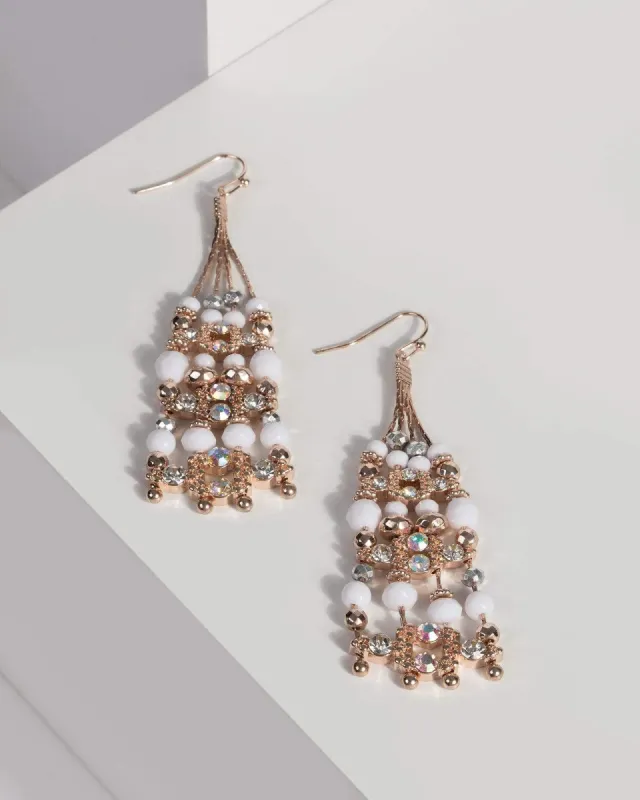 Crystal Ab Multi Drop Earrings sold by Collete Hayman