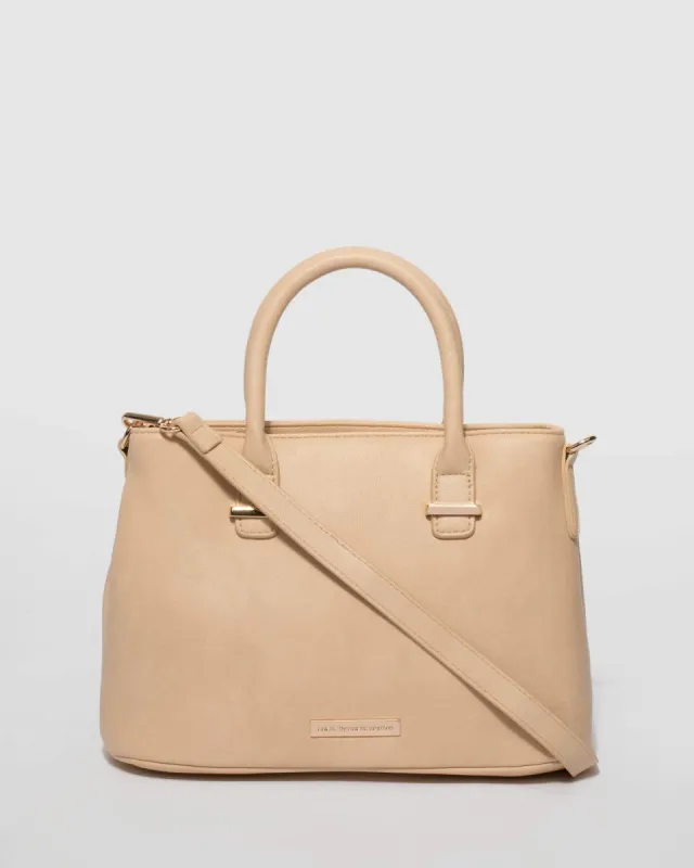 Natural Laila Small Tote Bag sold by Collete Hayman