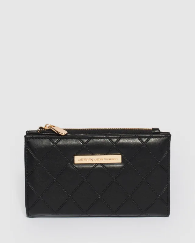 Black Selena Zip Wallet sold by Collete Hayman