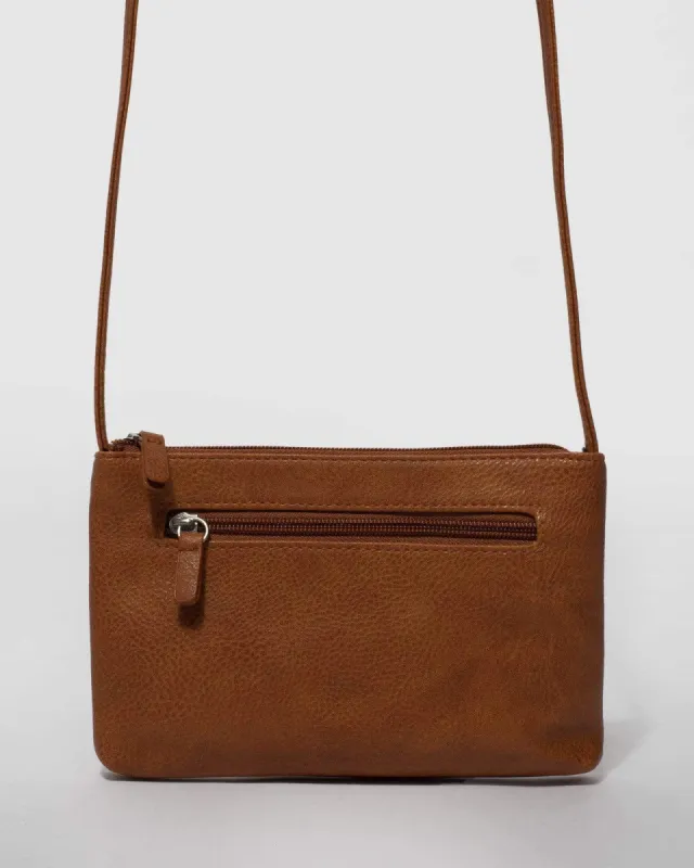 Tan Selena Small Crossbody Bag sold by Collete Hayman