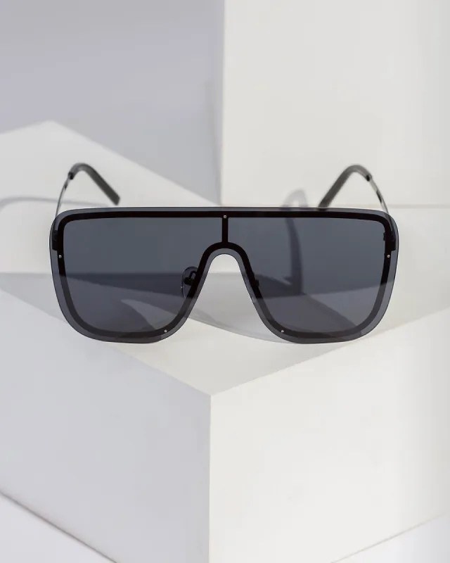 Black Oversized Biker Sunglasses sold by Collete Hayman