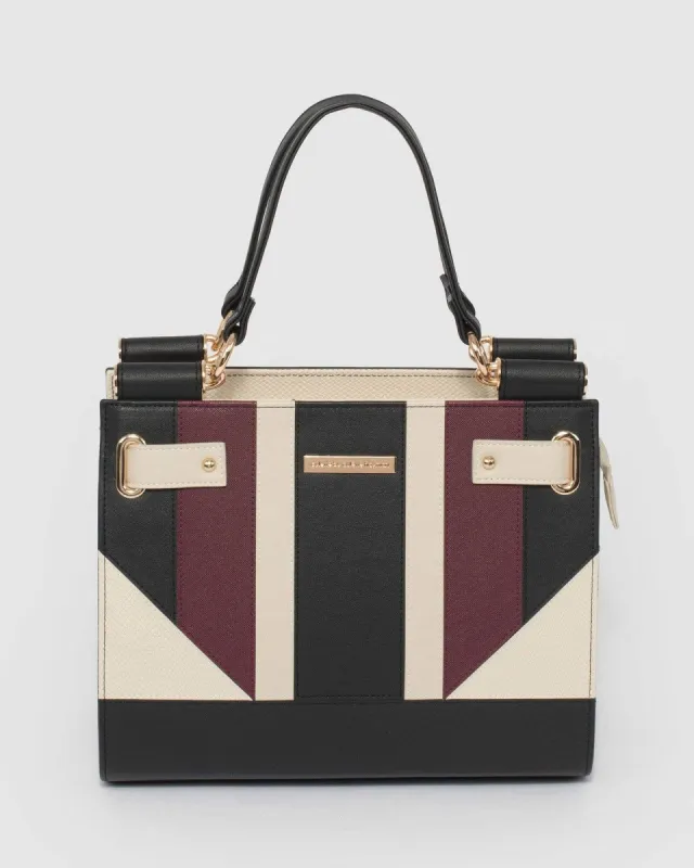 Multi Colour Steph Multi Panel Tote Bag sold by Collete Hayman