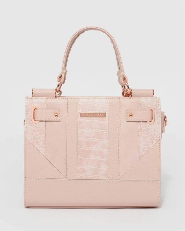 Pink Steph Multi Panel Tote Bag sold by Collete Hayman