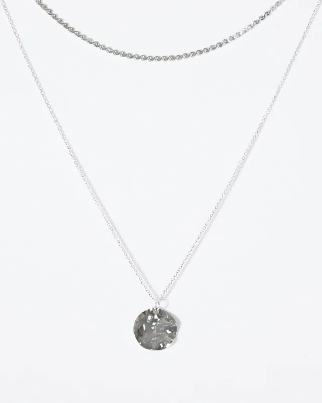 Silver Organic 2 Layered Necklace sold by Collete Hayman