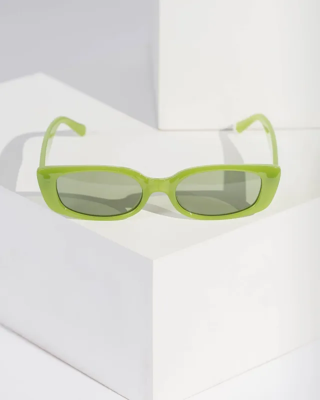 Green Slimline Sunglasses sold by Collete Hayman