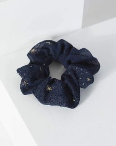 Navy Blue Starry Scrunchie sold by Collete Hayman