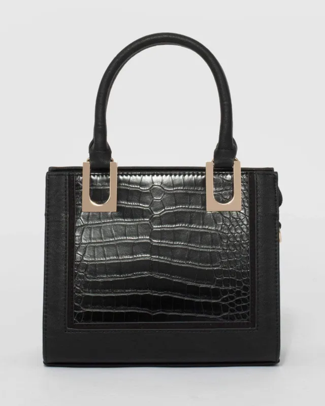 Black Sia Square Hardware Mini Bag sold by Collete Hayman