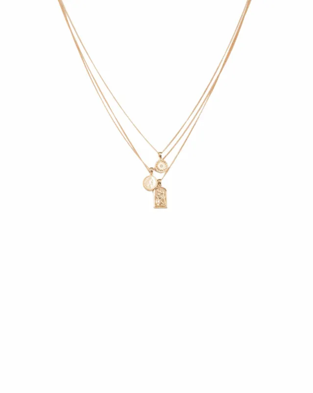 Gold Coin Layered Necklace sold by Collete Hayman