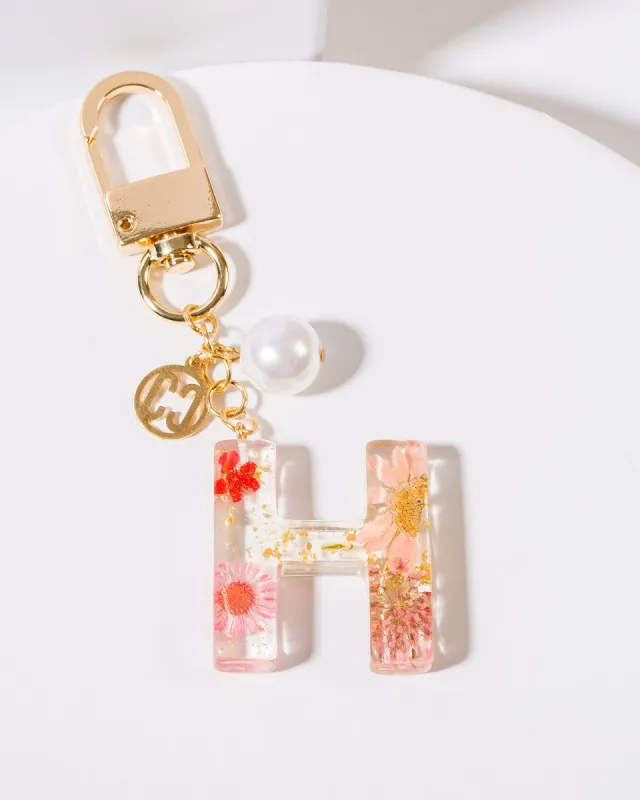 H - Initial Bag Charm Pearl sold by Collete Hayman