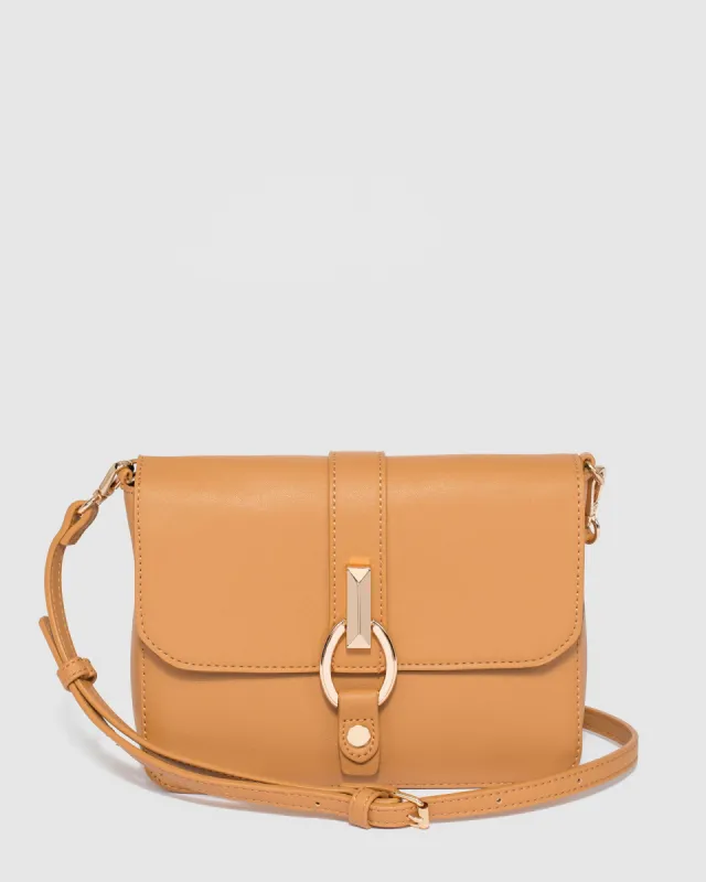 Caramel Elissa Crossbody Bag sold by Collete Hayman