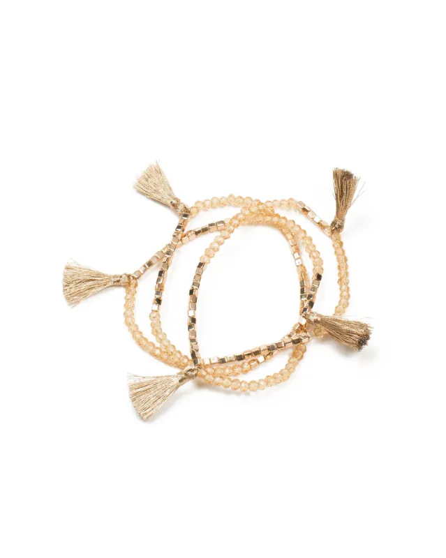 Beaded Tassel Stretch Bracelet sold by Collete Hayman