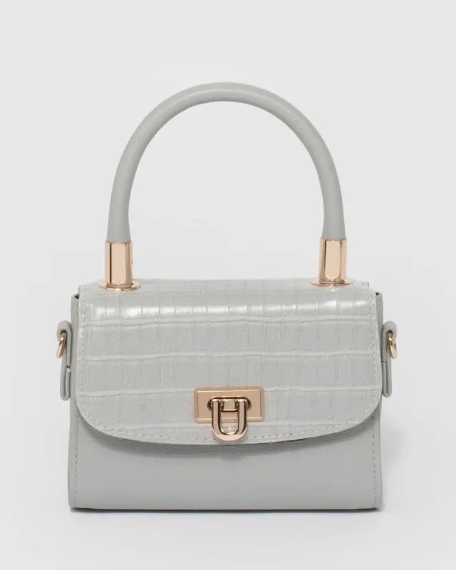 Grey Kiki Lock Mini Bag sold by Collete Hayman