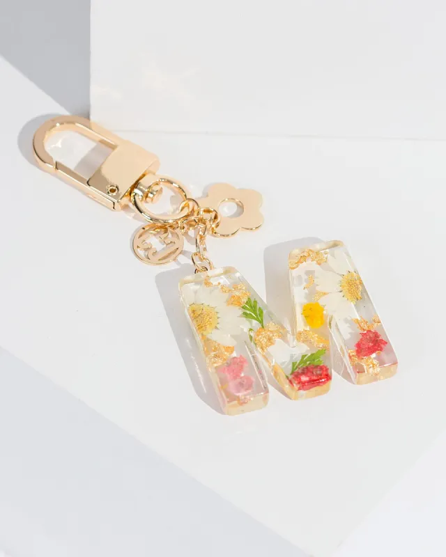 M - Initial Bag Charm Flower sold by Collete Hayman