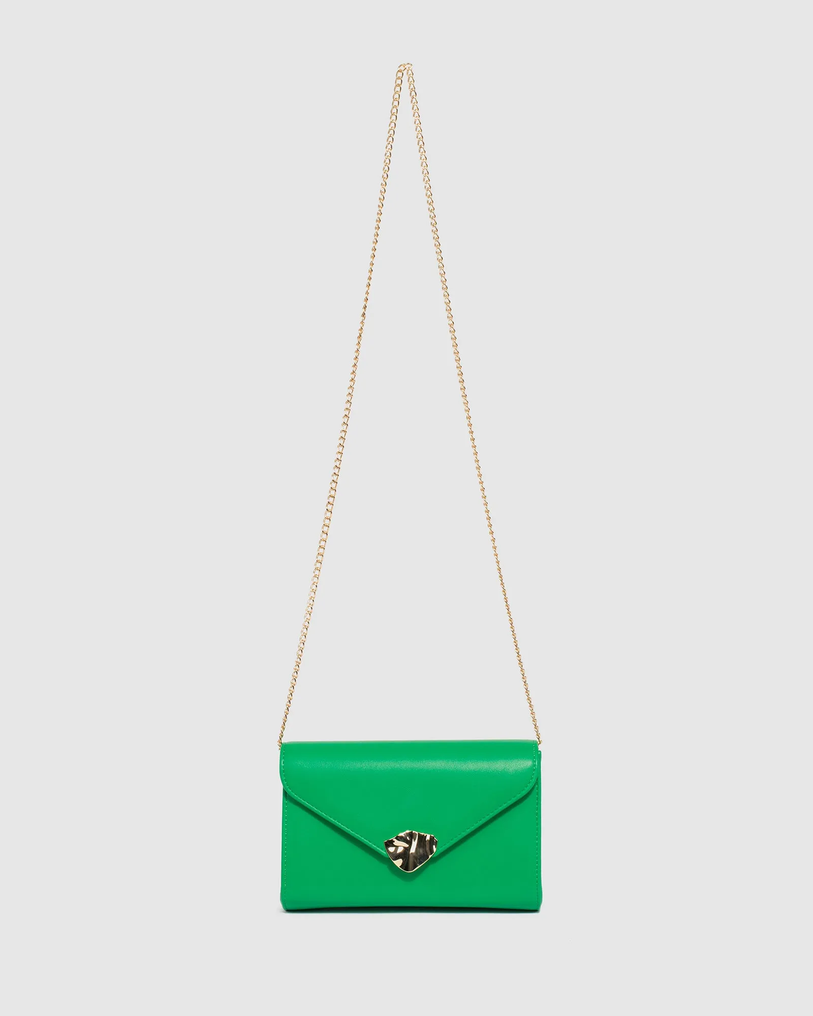 Green Isidora Envelope Clutch Bag sold by Collete Hayman product image thumbnail 4