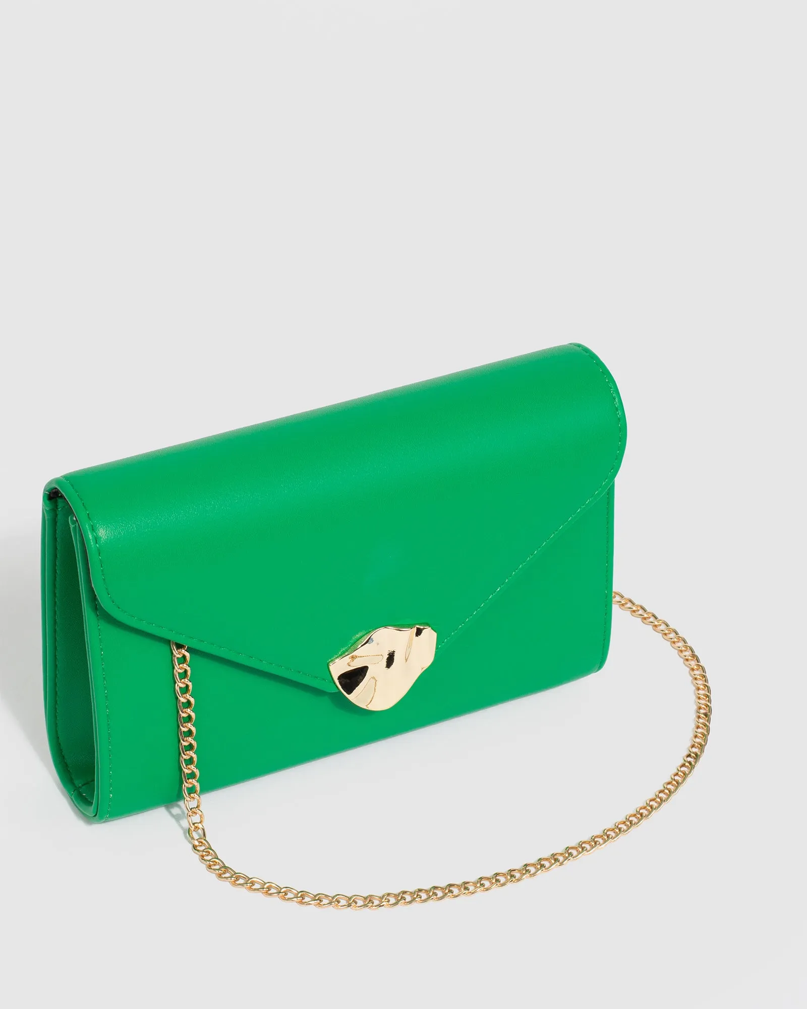 Green Isidora Envelope Clutch Bag sold by Collete Hayman product image thumbnail 3