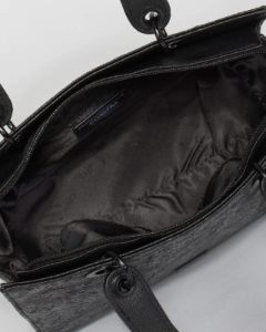 Black Ella Large Emboss Tote Bag sold by Collete Hayman