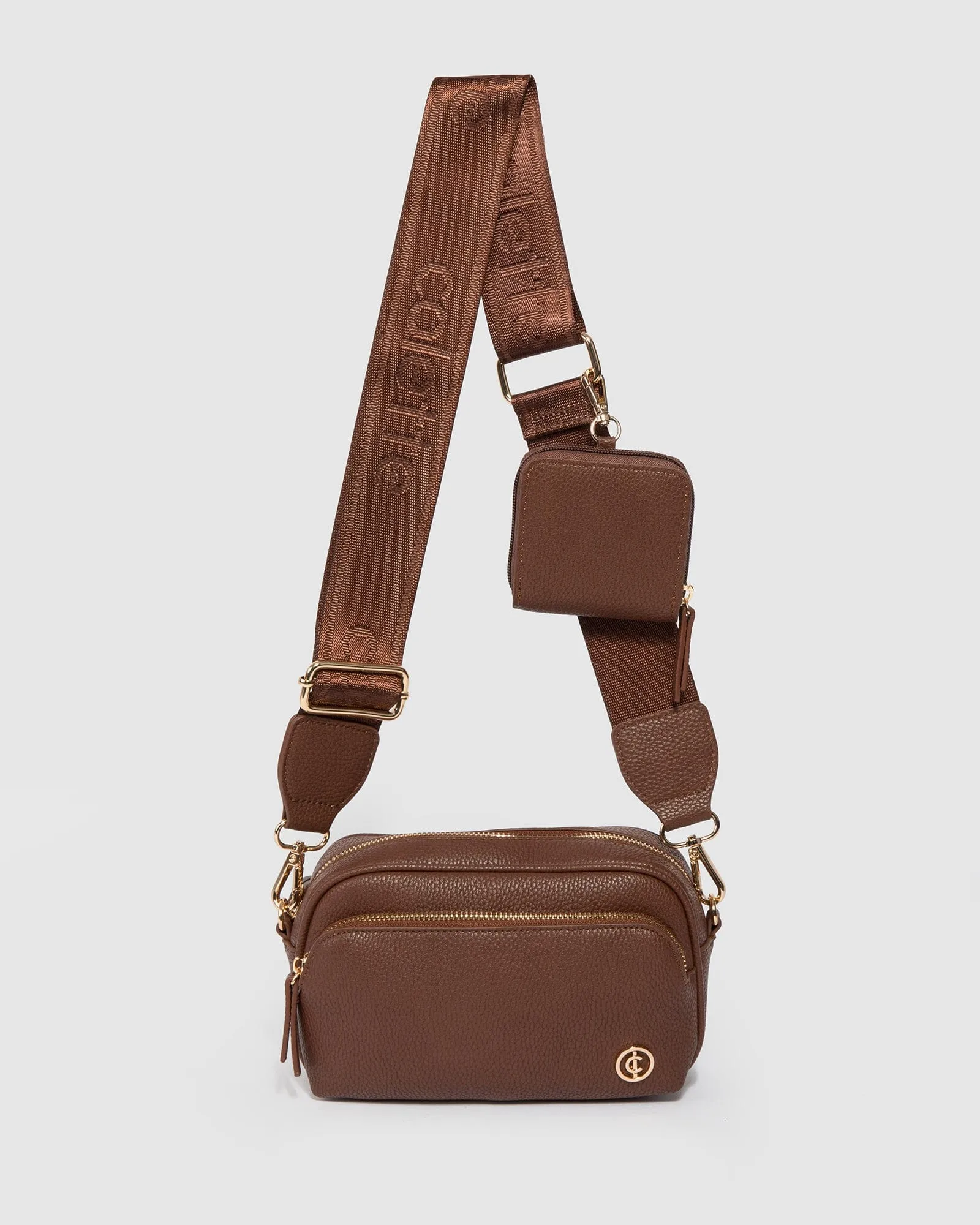 Brown And Gold Amalia Crossbody Bag sold by Collete Hayman product image thumbnail 4