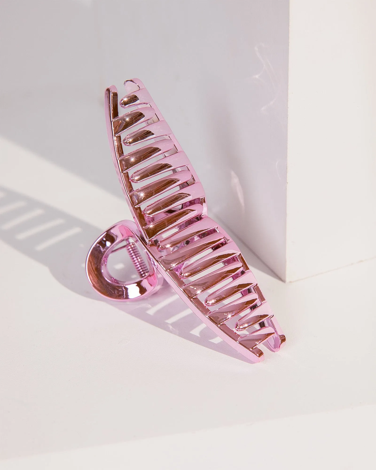 Pink Metallic Loop Claw Clip sold by Collete Hayman