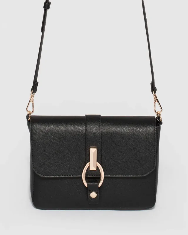Black Elissa Crossbody Bag sold by Collete Hayman