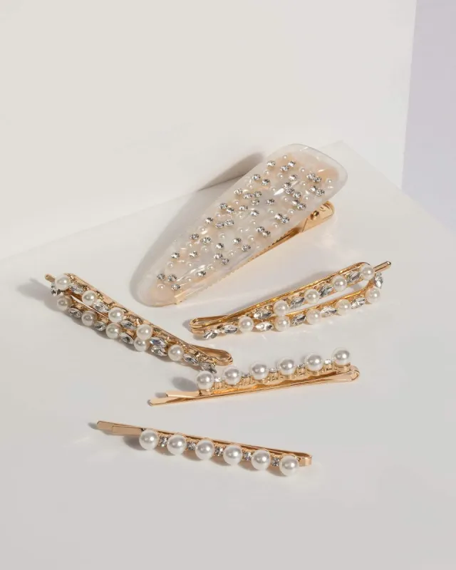 Pearl and Crystal Hair Pack sold by Collete Hayman