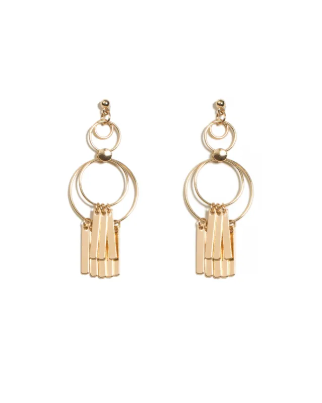 Bars On Circle Drop Earrings sold by Collete Hayman