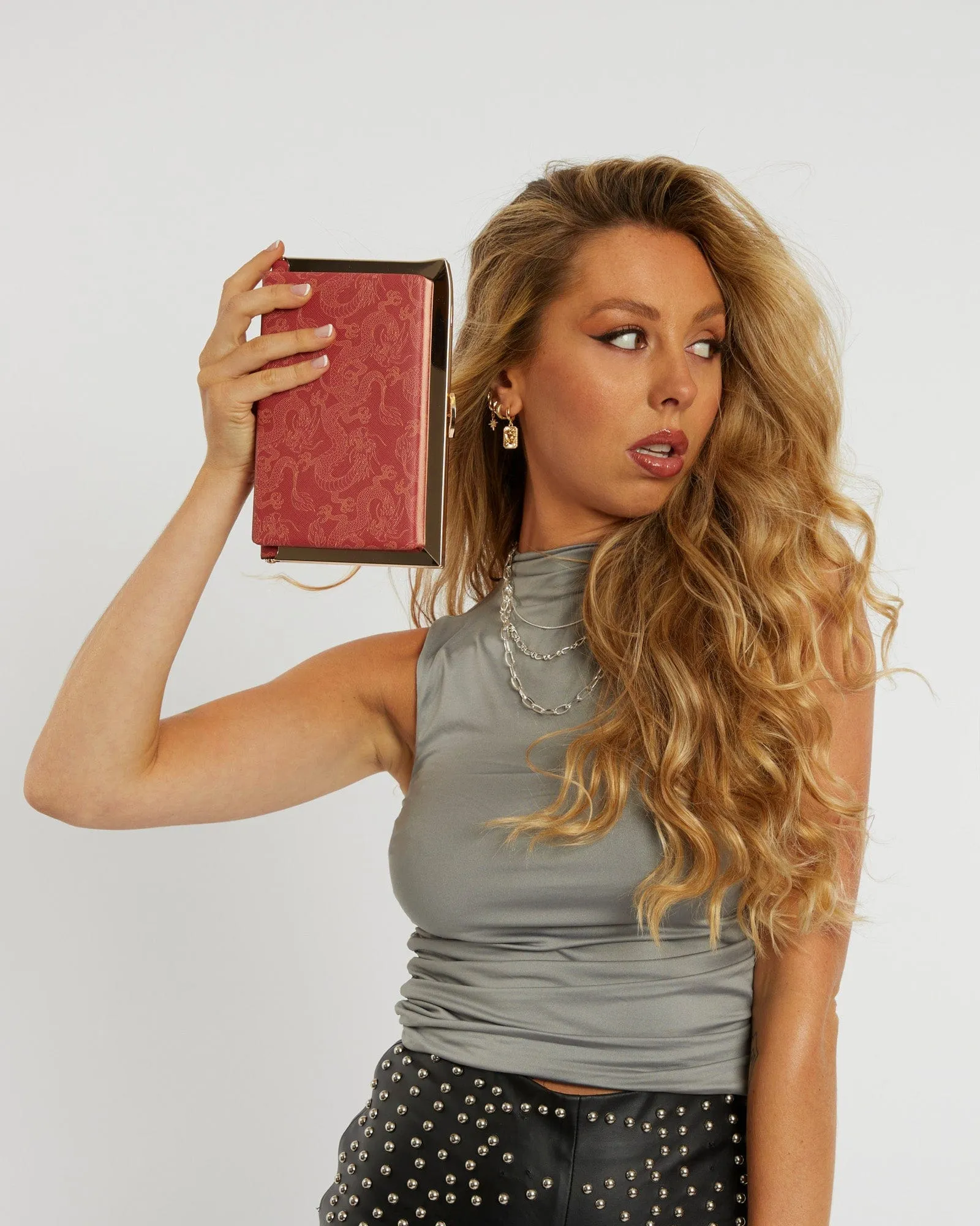 Dragon Print Aisha Clutch Bag sold by Collete Hayman product image thumbnail 2